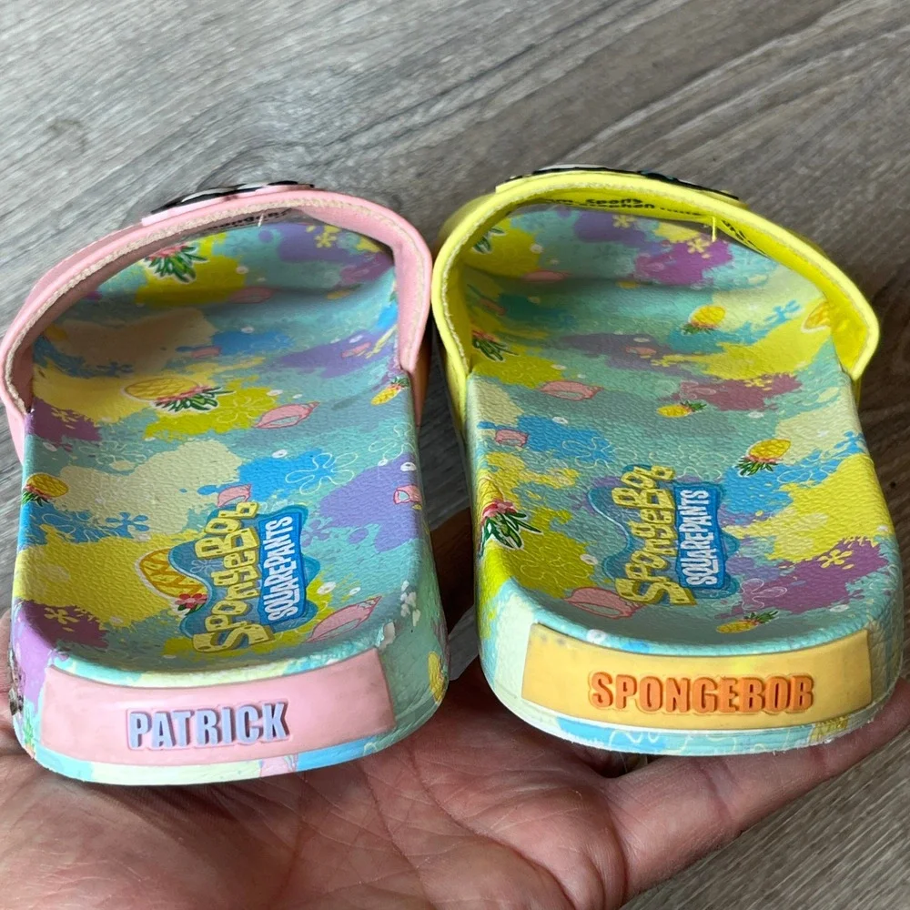 Ground Up SpongeBob SquarePants Patrick Star Kids Slide Sandals Size 7 Mismatch